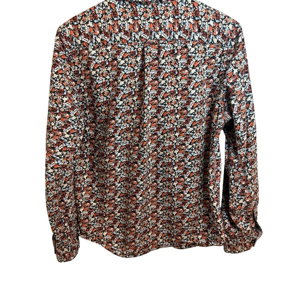 Denim & Flower | Brown Floral Button Down Shirt | Sz M - Picture 2 of 10
